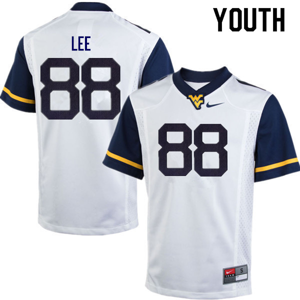 NCAA Youth Tavis Lee West Virginia Mountaineers White #91 Nike Stitched Football College Authentic Jersey TO23W75YP